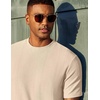 image:imageCOOFANDY Mens T Shirts Short Sleeve Casual Crewneck Pullover TeesLight Khaki