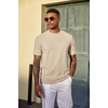 image:imageCOOFANDY Mens T Shirts Short Sleeve Casual Crewneck Pullover TeesLight Khaki