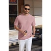 image:imageCOOFANDY Mens T Shirts Short Sleeve Casual Crewneck Pullover TeesPink