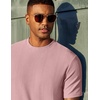 image:imageCOOFANDY Mens T Shirts Short Sleeve Casual Crewneck Pullover TeesPink