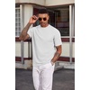 image:imageCOOFANDY Mens T Shirts Short Sleeve Casual Crewneck Pullover TeesWhite