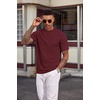 image:imageCOOFANDY Mens T Shirts Short Sleeve Casual Crewneck Pullover TeesWine Red