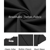 image:imageCOOFANDY Mens TShirts Henley Short Sleeve Cotton Shirts Button Tee TopsBlack