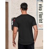 image:imageCOOFANDY Mens TShirts Henley Short Sleeve Cotton Shirts Button Tee TopsBlack