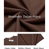 image:imageCOOFANDY Mens TShirts Henley Short Sleeve Cotton Shirts Button Tee TopsBrown