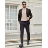 image:imageCOOFANDY Mens Turtleneck Shirts Slim Fit Shirt Tops Lightweight Pullover Basic Sweater Casual Long Sleeve ShirtAlmond