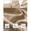 image:imageCOOFANDY Mens Waffle Long Sleeve Shirt Crew Neck Cotton Blend Basic T ShirtBeige