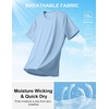 image:imageCOOFANDY Mens Workout TShirts 3 Pack Quick Dry Athletic TShirtsAblackMidnight BlueWine Red3 Pack