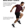 image:imageCOOFANDY Mens Workout TShirts 3 Pack Quick Dry Athletic TShirtsAblackMidnight BlueWine Red3 Pack