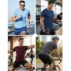 image:imageCOOFANDY Mens Workout TShirts 3 Pack Quick Dry Athletic TShirtsZblackWhiteBlue3 Pack