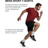 image:imageCOOFANDY Mens Workout TShirts 3 Pack Quick Dry Athletic TShirtsZtrue GreyMidnight BlueDeep Red3 Pack