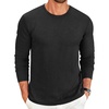 image:imageCOOFANDY Mens Long Sleeve Tee Shirts Crew Neck Casual Soft TeesBlack