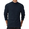 image:imageCOOFANDY Mens Mock Neck Sweater Lightweight Ribbed Knit Casual PulloverDark Blue