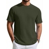image:imageCOOFANDY Mens T Shirts Short Sleeve Casual Crewneck Pullover TeesArmy Green