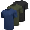 A-black/Navy Blue/Army Green-3 Pack