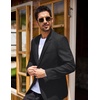 image:imageCOOFANDY Mens Blazer Casual Sport Coats Regular Fit Lightweight Suit JacketBlack