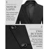 image:imageCOOFANDY Mens Blazer Casual Sport Coats Regular Fit Lightweight Suit JacketBlack