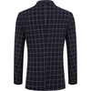 image:imageCOOFANDY Mens Blazer Casual Sport Coats Regular Fit Lightweight Suit JacketCheckered Blazer  Navy Blue