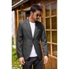 image:imageCOOFANDY Mens Blazer Casual Sport Coats Regular Fit Lightweight Suit JacketDark Charcoal