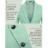 image:imageCOOFANDY Mens Blazer Casual Sport Coats Regular Fit Lightweight Suit JacketMint Green