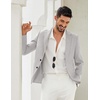 image:imageCOOFANDY Mens Blazer Casual Sport Coats Regular Fit Lightweight Suit JacketPastel Gray