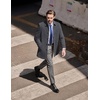 image:imageCOOFANDY Mens Pea Coat Slim Fit Winter Overcoat Mid Length Trench CoatDark Grey