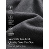 image:imageCOOFANDY Mens Pea Coat Slim Fit Winter Overcoat Mid Length Trench CoatDark Grey