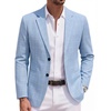image:imageCOOFANDY Mens Blazer Casual Sport Coats Regular Fit Lightweight Suit JacketClear Blue