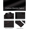 image:imageCOOFANDY Men Western Cowboy Shirt Casual Button Down Work Shirt with PocketBlack