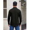 image:imageCOOFANDY Men Western Cowboy Shirt Casual Button Down Work Shirt with PocketBlack