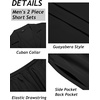 image:imageCOOFANDY Mens 2 Piece Short Set Guayabera Button Down Shirt Casual OutfitsBlack