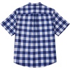 image:imageCOOFANDY Mens Big and Tall Short Sleeve Casual Button Down Plaid ShirtNavywhite