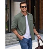 image:imageCOOFANDY Mens Button Down Shirt Jacket Long Sleeve Flannel ShirtsArmy Green