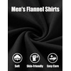 image:imageCOOFANDY Mens Button Down Shirt Jacket Long Sleeve Flannel ShirtsBlack