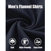 image:imageCOOFANDY Mens Button Down Shirt Jacket Long Sleeve Flannel ShirtsDark Blue