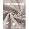 image:imageCOOFANDY Mens Button Down Shirt Jacket Long Sleeve Flannel ShirtsMoon Gray