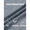 image:imageCOOFANDY Mens Button Down Shirts Short Sleeve Linen Textured Shirts Casual Summer Beach ShirtsDark Grey