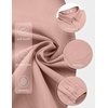 image:imageCOOFANDY Mens Casual Button Down Shirts Long Sleeve Untucked Regular Fit Denim Dress ShirtDusty Pink