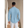 image:imageCOOFANDY Mens Casual Button Down Shirts Long Sleeve Untucked Regular Fit Denim Dress ShirtSky Blue