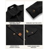 image:imageCOOFANDY Mens Corduroy Shirt Long Sleeve Button Down Casual Shirts JacketBlack