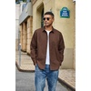 image:imageCOOFANDY Mens Denim Shirt Jacket Casual Long Sleeve Button Down Jean ShirtsBrown