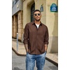 image:imageCOOFANDY Mens Denim Shirt Jacket Casual Long Sleeve Button Down Jean ShirtsBrown