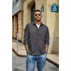 image:imageCOOFANDY Mens Denim Shirt Jacket Casual Long Sleeve Button Down Jean ShirtsDark Grey