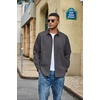 image:imageCOOFANDY Mens Denim Shirt Jacket Casual Long Sleeve Button Down Jean ShirtsDark Grey