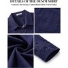 image:imageCOOFANDY Mens Denim Shirt Jacket Casual Long Sleeve Button Down Jean ShirtsRaw Denim