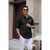 image:imageCOOFANDY Mens Dress Shirts Long Sleeve Untucked Button Down ShirtsBlack