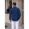 image:imageCOOFANDY Mens Dress Shirts Long Sleeve Untucked Button Down ShirtsBlue