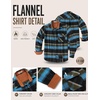 image:imageCOOFANDY Mens Flannel Shirts Long Sleeve Plaid Button Down Shirt JacketBlue