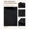 image:imageCOOFANDY Mens Flannel Shirts Long Sleeve Plaid Button Down Shirt JacketsBlack