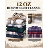 image:imageCOOFANDY Mens Flannel Shirts Long Sleeve Plaid Button Down Shirt JacketsNavy Blue Plaid